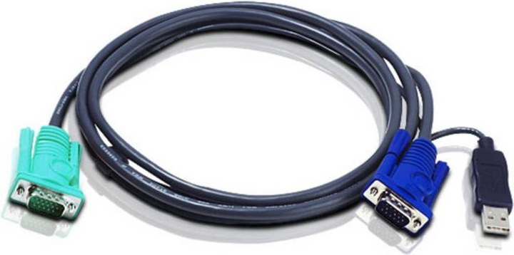 Immagine prodotto Aten 2L-5203U Cavo KVM (HD15-SVGA, USB, USB) - 3 m