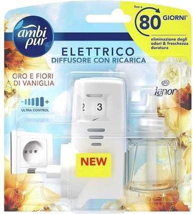 False Ambi Pur Gold And Vanilla Starter Kit Electric Diffuser For Rooms, For The