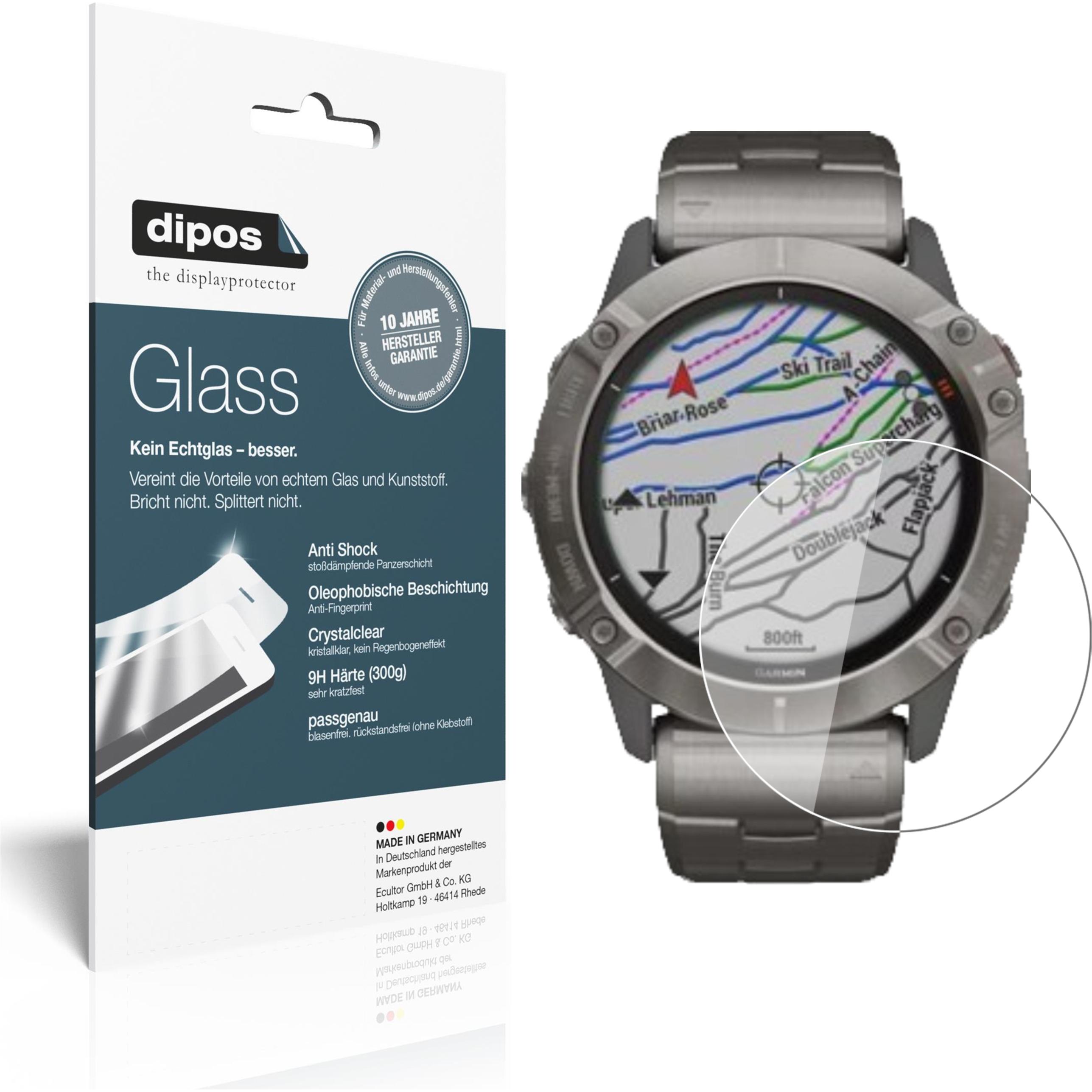 Dipos Displayschutz Anti-Shock, Smartwatch Schutzfolie, Transparent