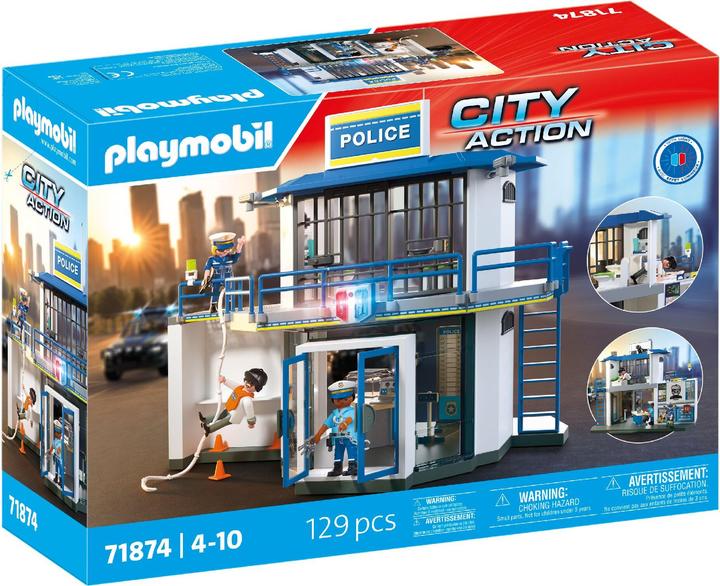 Produktbild Playmobil Polizeiwache mit Fahndungsraum (71874, Playmobil Action Heroes)