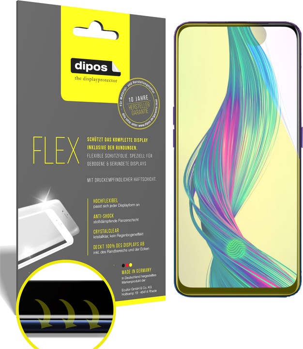Produktbild Dipos Displayschutzfolie Full-Cover 3D (3 Stück, Oppo Realme X Master Edition)