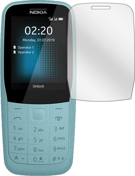 Produktbild Dipos Displayschutzfolie Crystalclear (2 Stück, Nokia 220 4G)