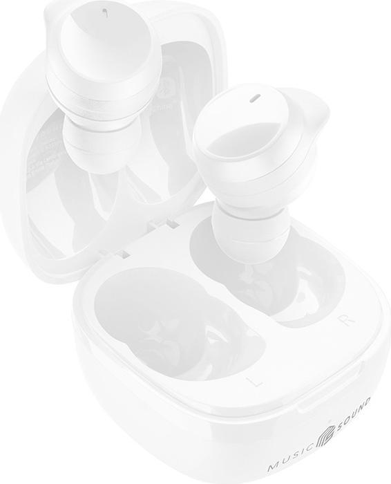 Image du produit Cellularline Music Sound Flow Casque intra-auriculaire sans fil Musique et appels Bluetooth Blanc (Pas de réduction du bruit, 25 h, Sans fil)