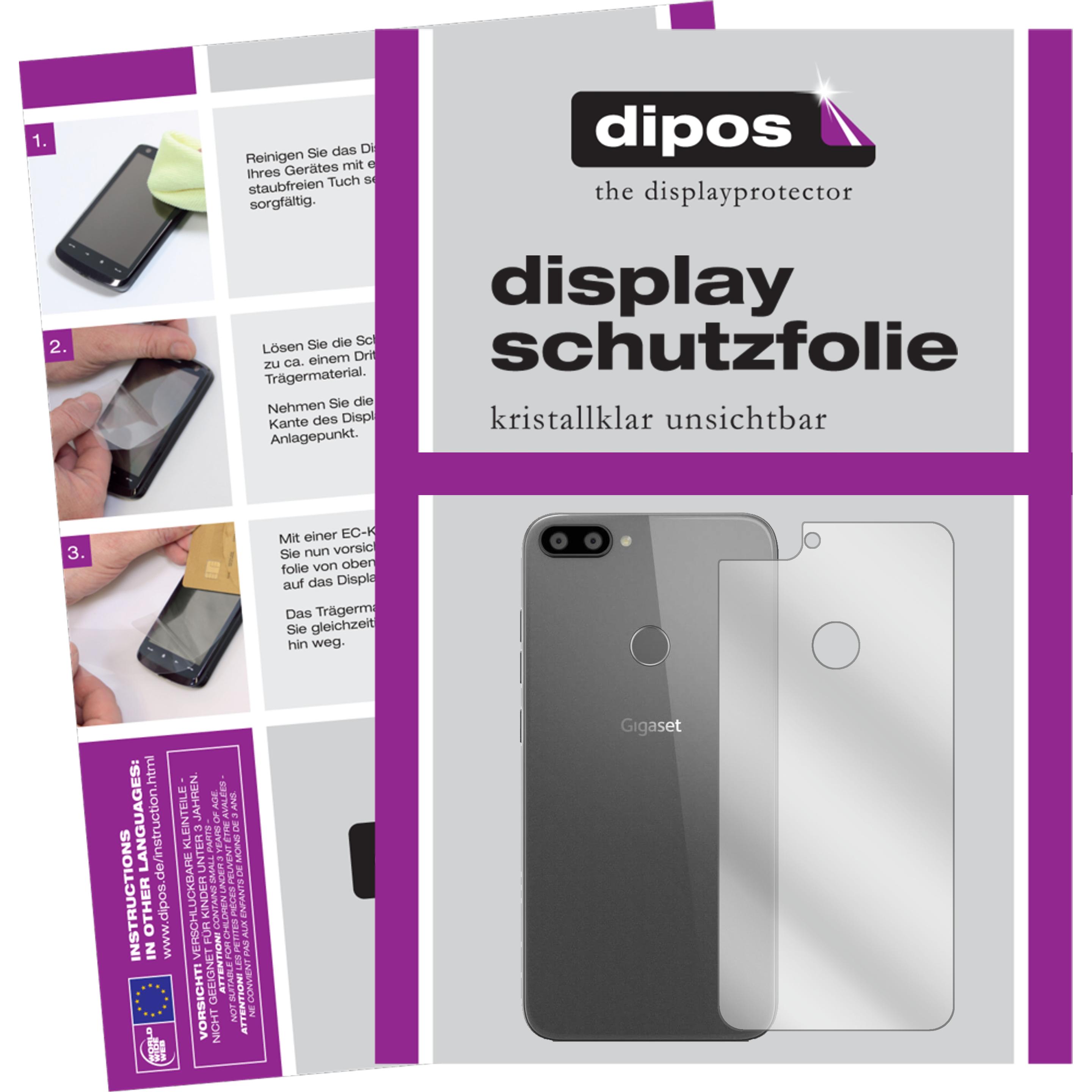 Dipos Displayschutzfolie Crystalclear (2 Stück, Gigaset GS195), Smartphone Schutzfolie, Transparent