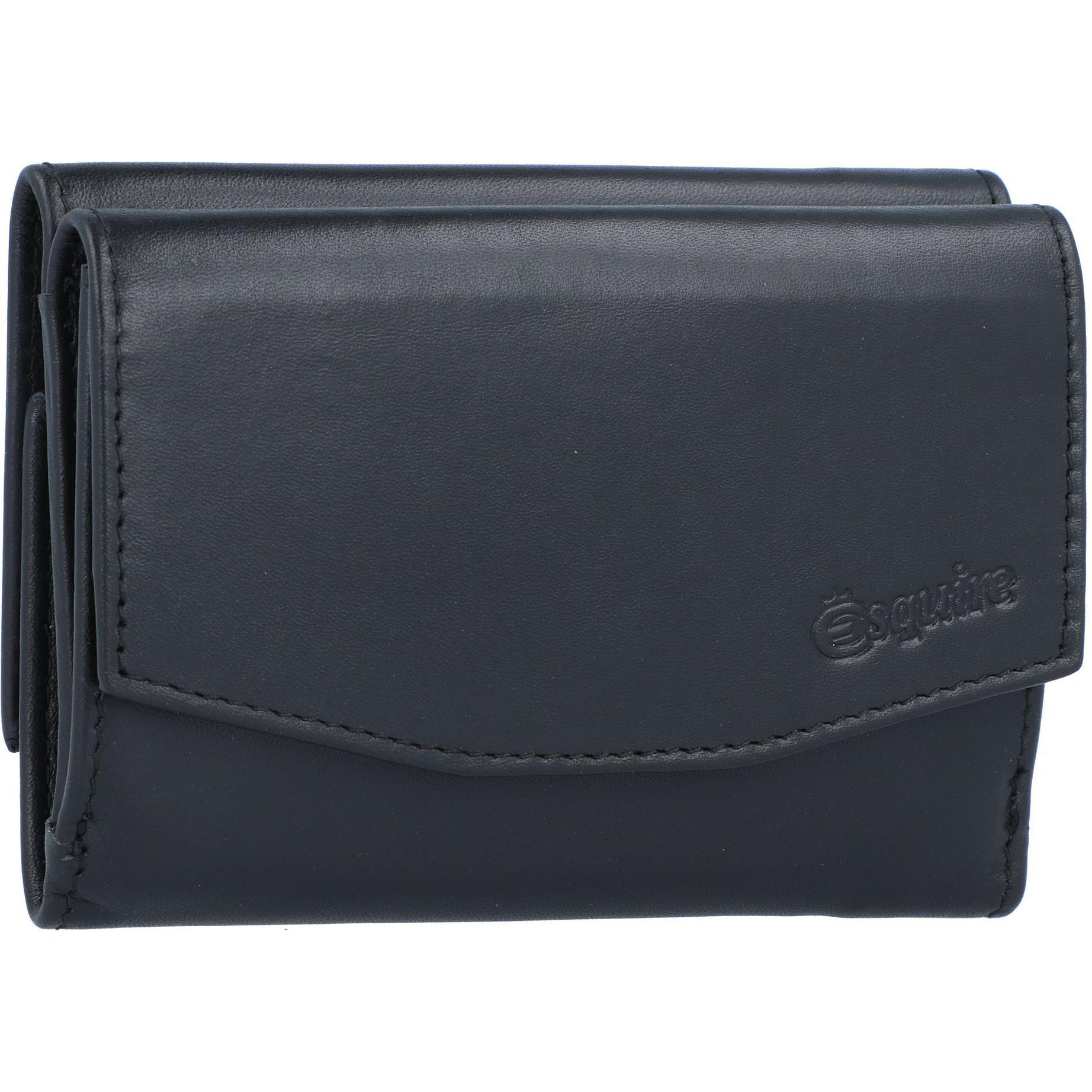 Thumbnail - Esquire, Unisex, Portemonnaie, New Silk Geldbörse Leder 11 cm, Schwarz