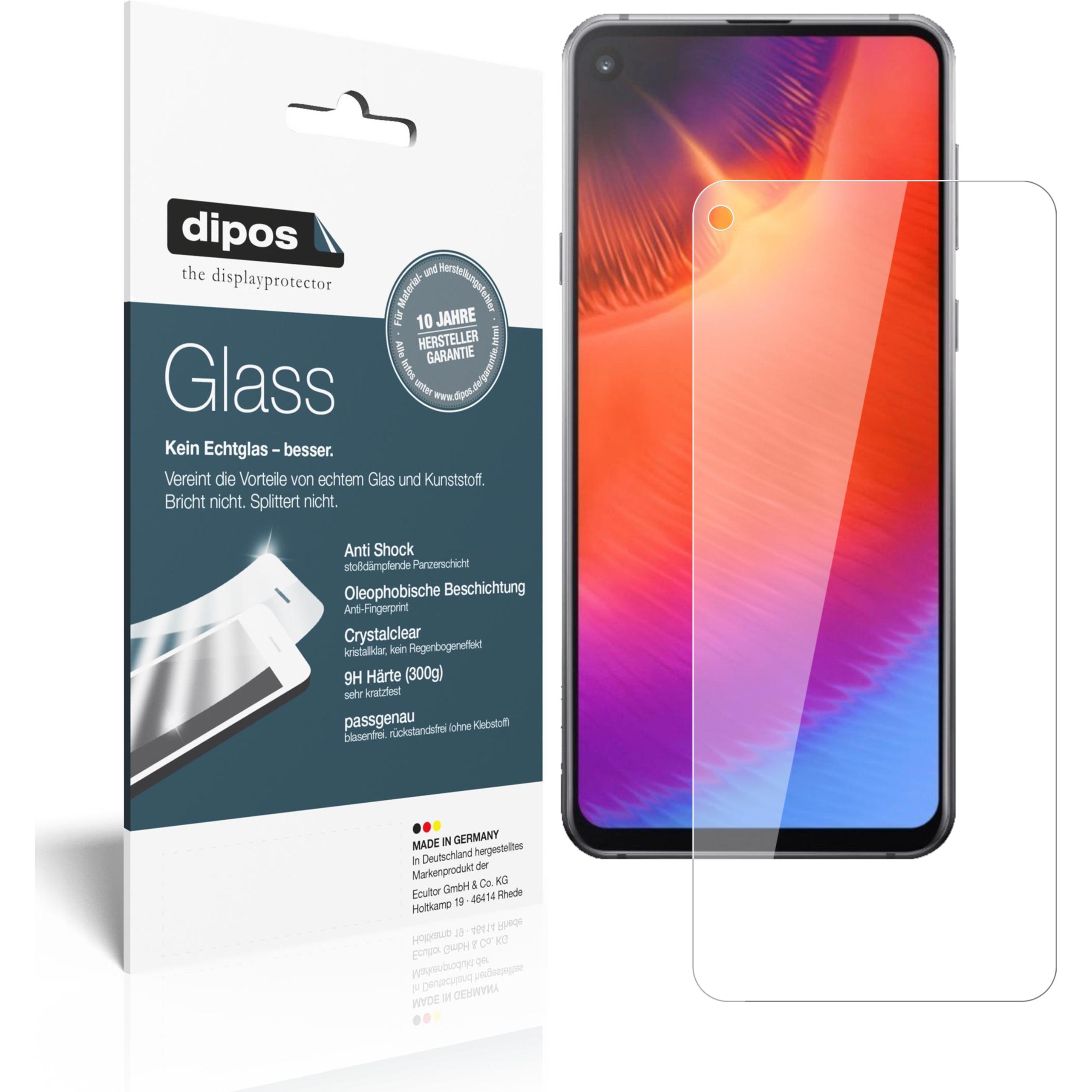 Dipos Displayschutz Anti-Shock (1 Stück, Samsung Galaxy A9 Pro (2019)), Smartphone Schutzfolie, Transparent