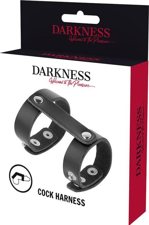 Immagine prodotto Darkness Anello Per Pene E Testicoli In Pelle Regolabile (10 cm)