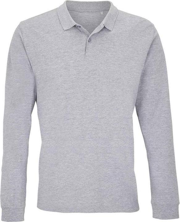 Produktbild Sols Adult Planet Marl Pique LangarmPoloshirt (L)