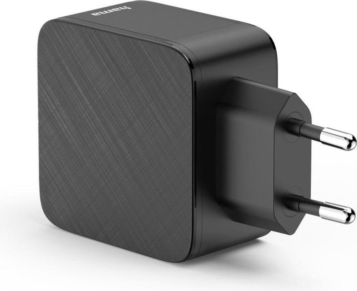 Actual product image Hama Schnellladegerät, 2x USB-C, 1x USB-A, PD, 65 W, Schwarz (65 W, 3 ports)