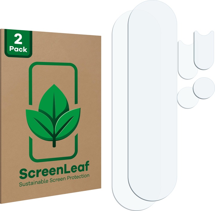 Actual product image ScreenLeaf Protective film sustainable screen protector screen protector film clear transparent (2 Piece, Huawei P30 Pro New Edition)