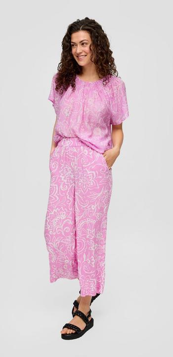 Actual product image S.Oliver Hose Culotte aus Viskose mit Elastikbund und Musterstruktur (42)