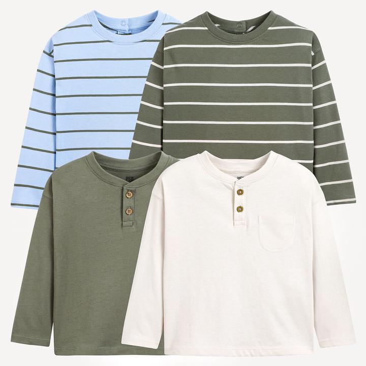 Produktbild La Redoute Collections 4er-Pack Langarm-Shirts (98)