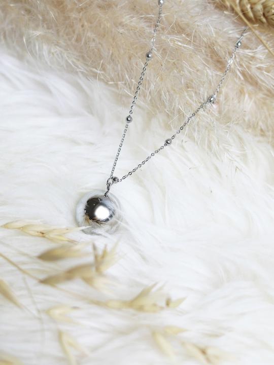 Image du produit Proud MaMa Boule Bola Fine Collection, agate rose-mousse (Argent)