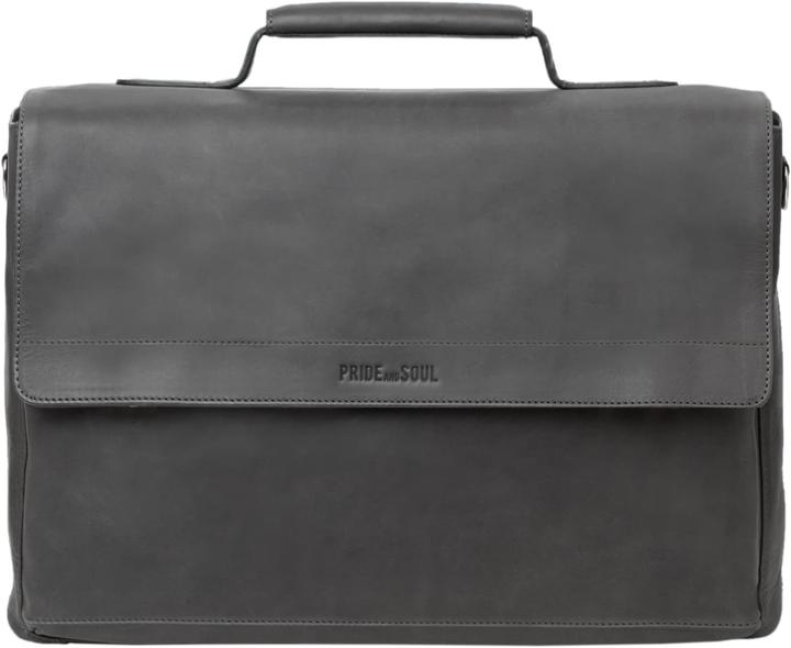 Produktbild Pridesoul Laptoptasche Leder Percent d.grau (15")