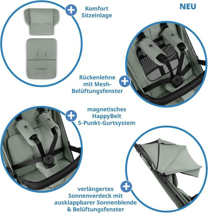 Actual product image ABC Design Ping 3 Trekking Buggy - Reisebuggy ab 6 Monaten bis 22 kg