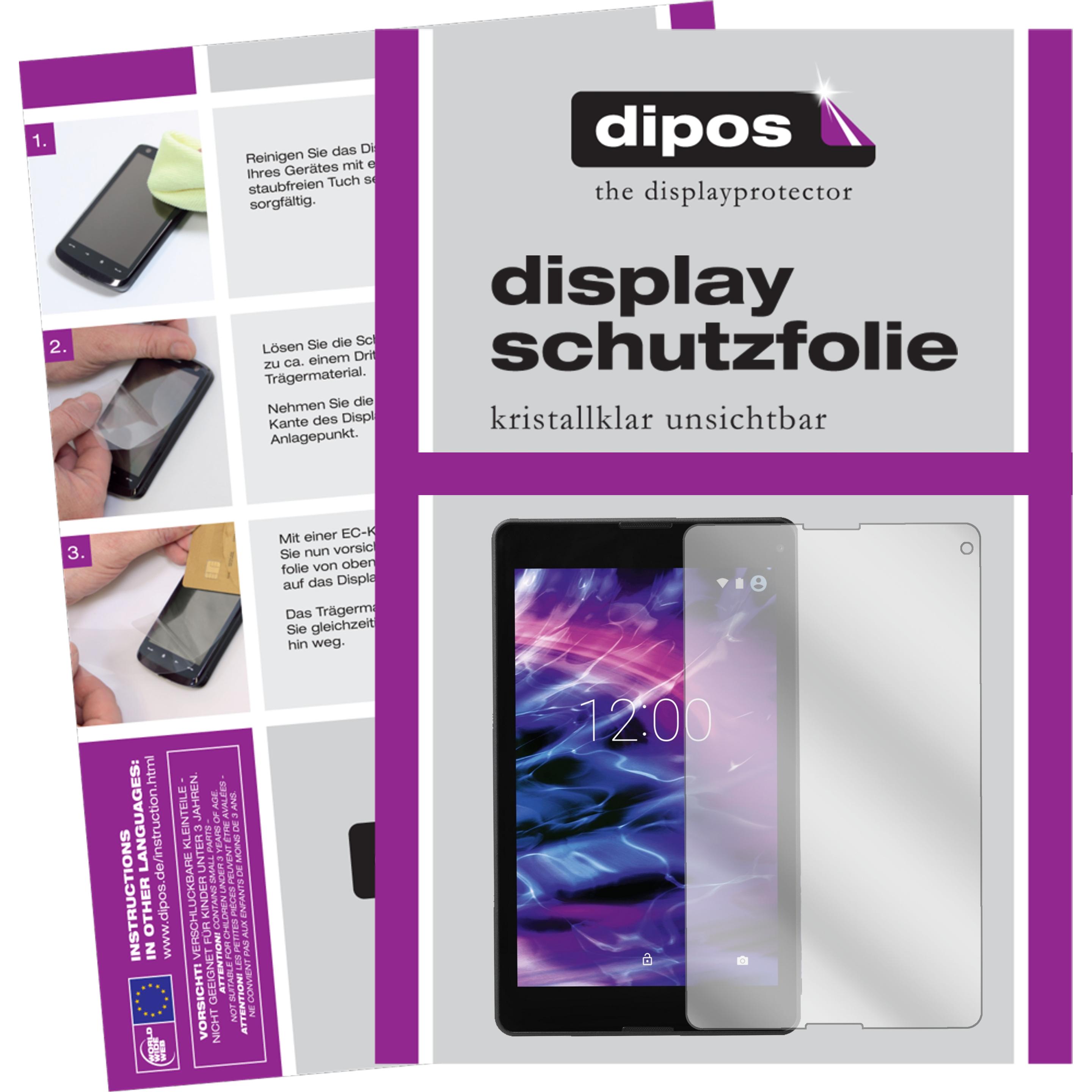 Dipos Displayschutzfolie Crystalclear (1 Stück, Lifetab P8524), Tablet Schutzfolie