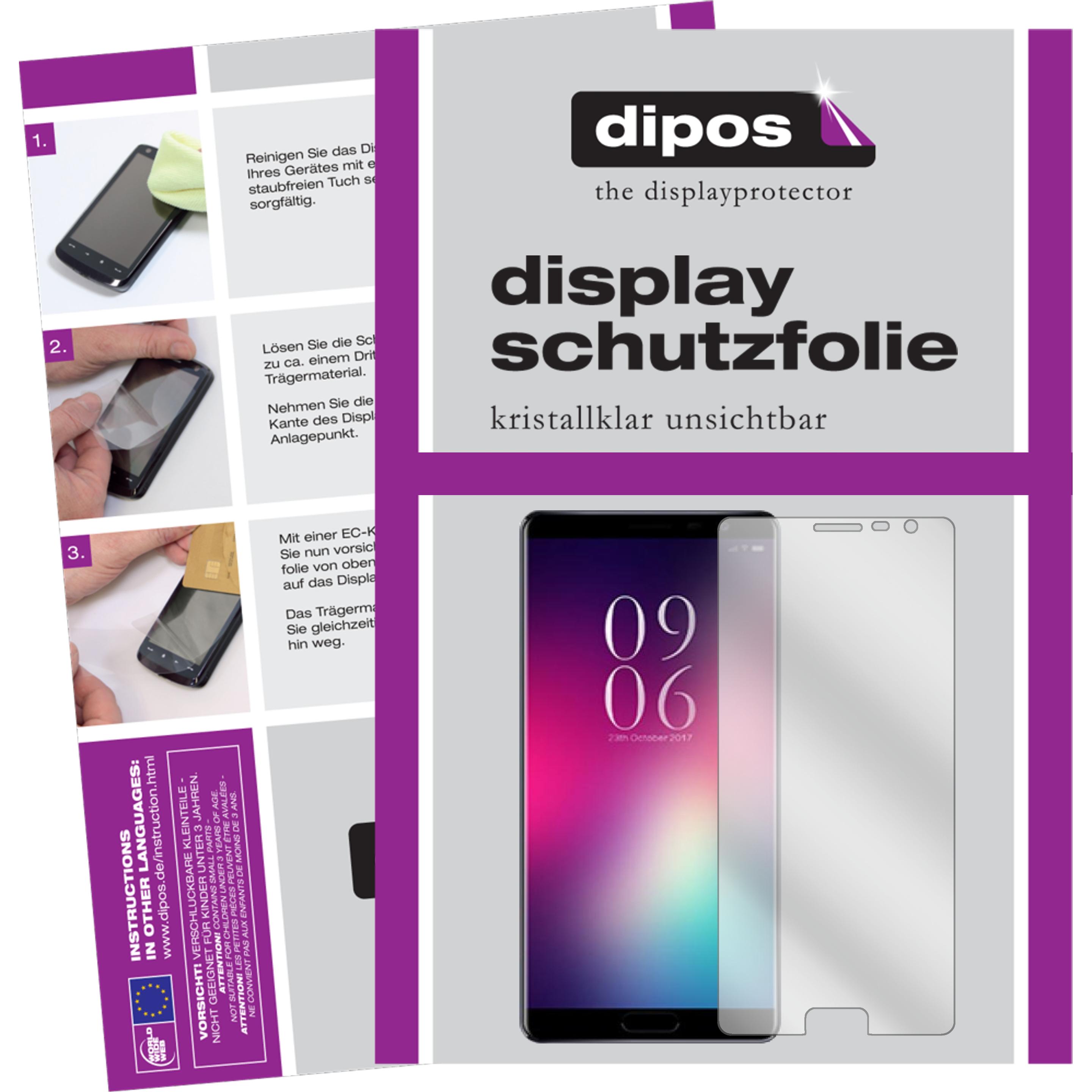 Dipos Displayschutzfolie Crystalclear (2 Stück, Elephone C9), Smartphone Schutzfolie, Transparent