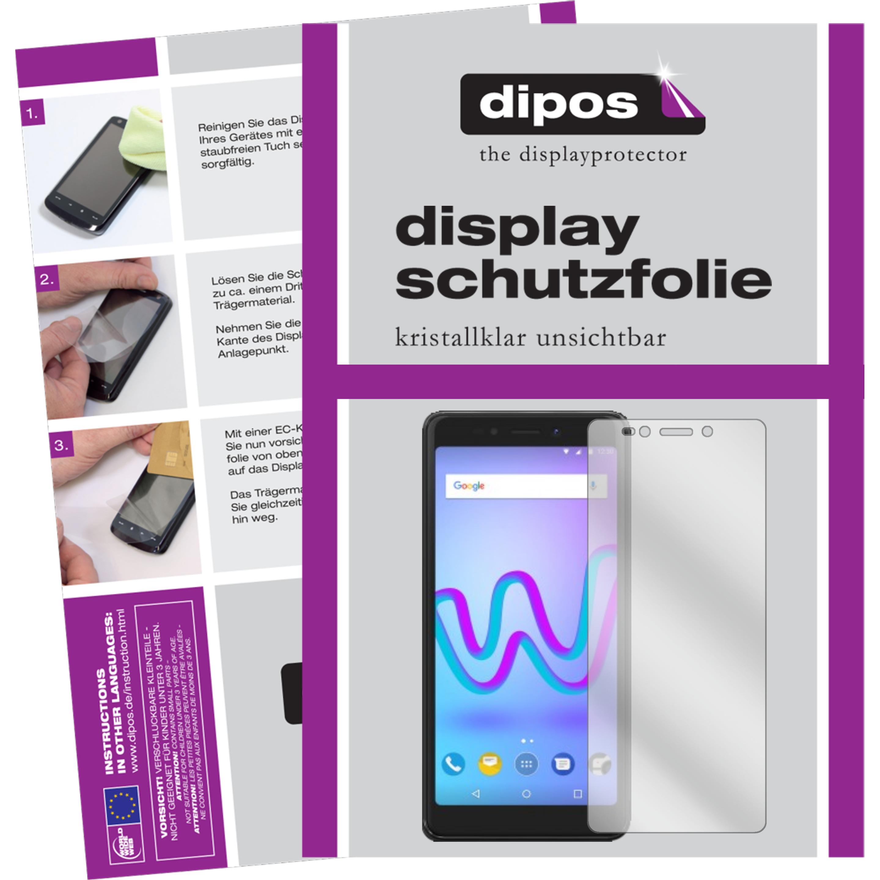 Dipos Displayschutzfolie Crystalclear (6 Stück, Wiko Jerry 3), Smartphone Schutzfolie, Transparent