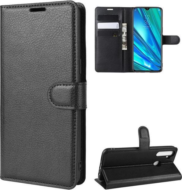 Actual product image MU Classic Litchi Leather Bookcover Series (Realme 5 Pro)