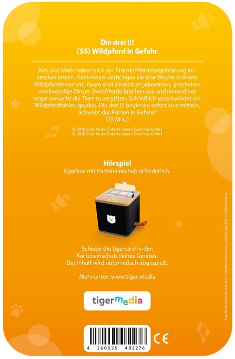 Produktbild Tigermedia Die drei Folge 55: Wildpferd in Gefahr (Deutsch)