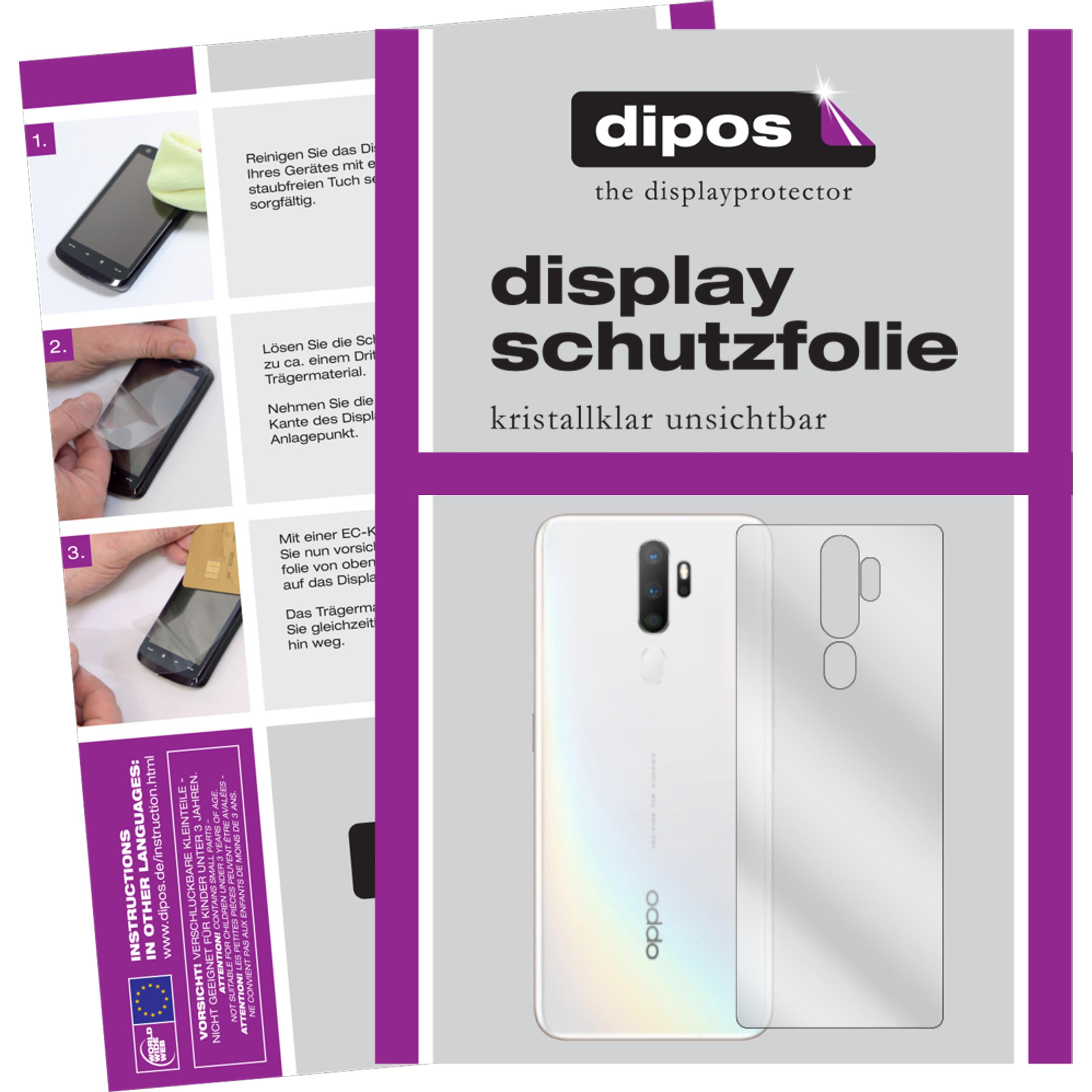 Dipos Displayschutzfolie Crystalclear (6 Stück, Oppo A11x), Smartphone Schutzfolie, Transparent