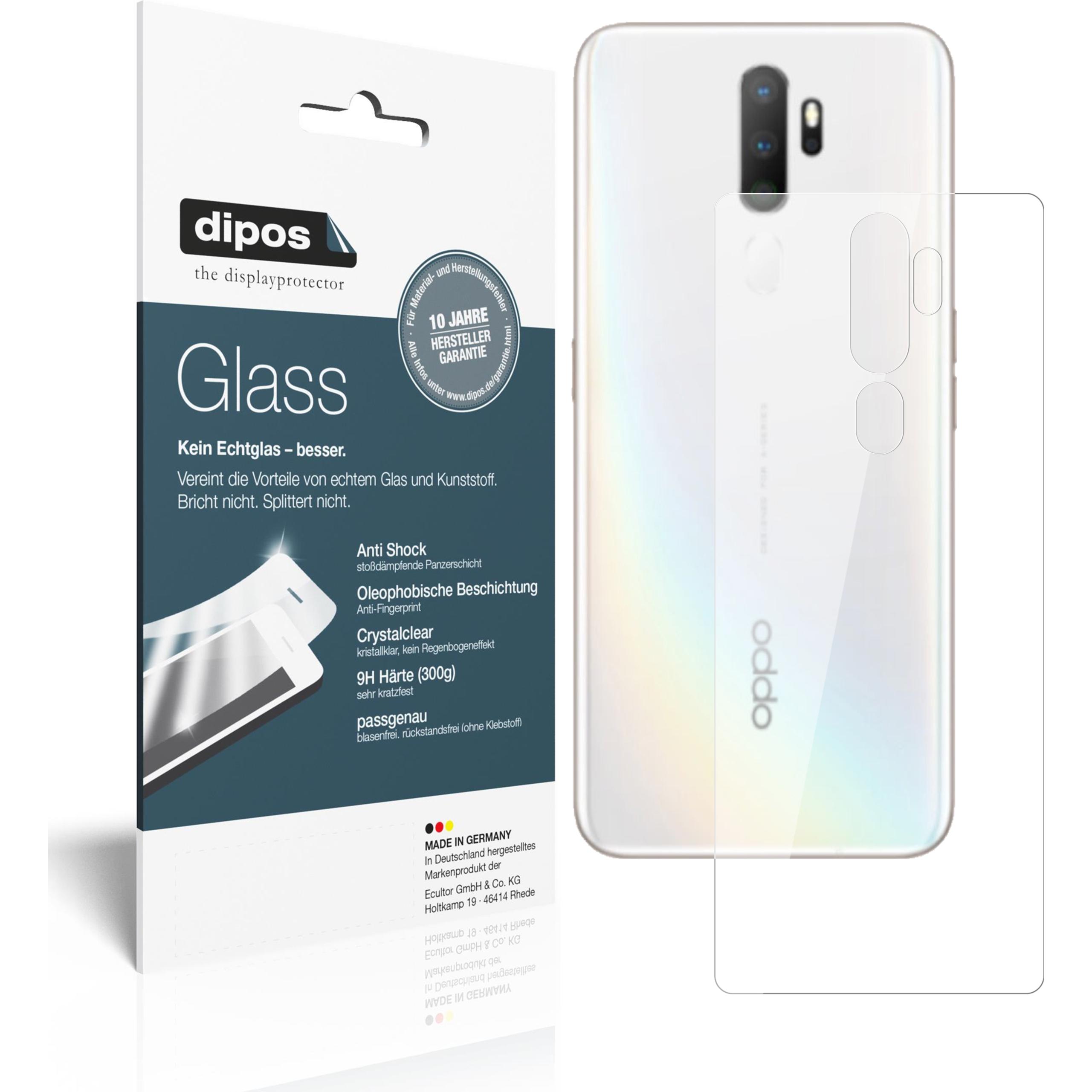 Dipos Displayschutz Anti-Shock (2 Stück, Oppo A11x), Smartphone Schutzfolie, Transparent