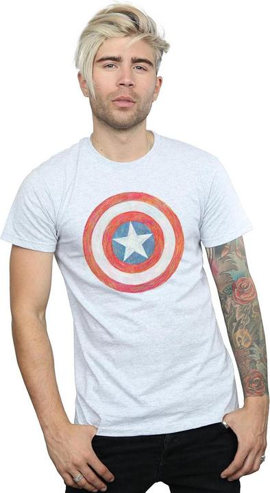 Produktbild Captain America Sketched Shield TShirt (4XL)