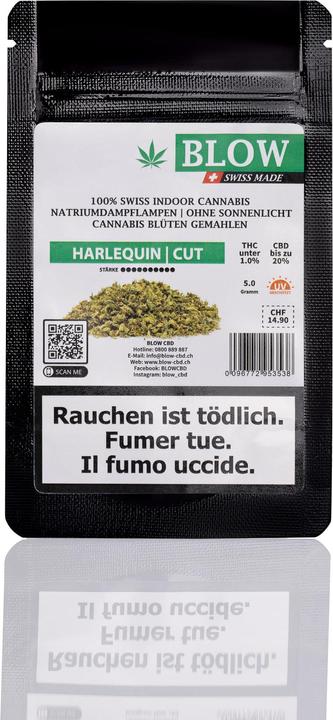 Image du produit Blow CBD Harlequin Vert Cut 5g (5 g, Intérieur)