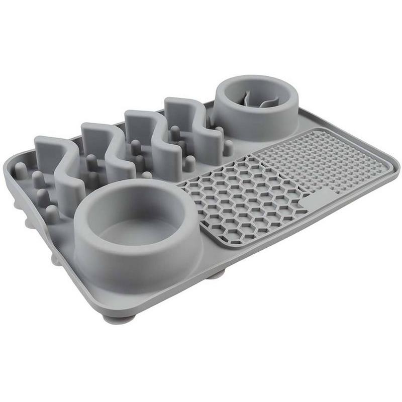 Comparer les prix de Duvoplus Tapis anti-glouton, 4in1 (12.50 cl), Gamelle