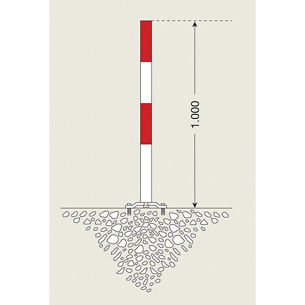Actual product image kaiserkraft Steel barrier post