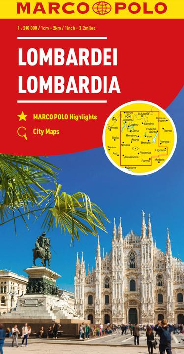 Image du produit Carte régionale Italie 02 Lombardie, lacs de l'Italie du Nord 1:200.000