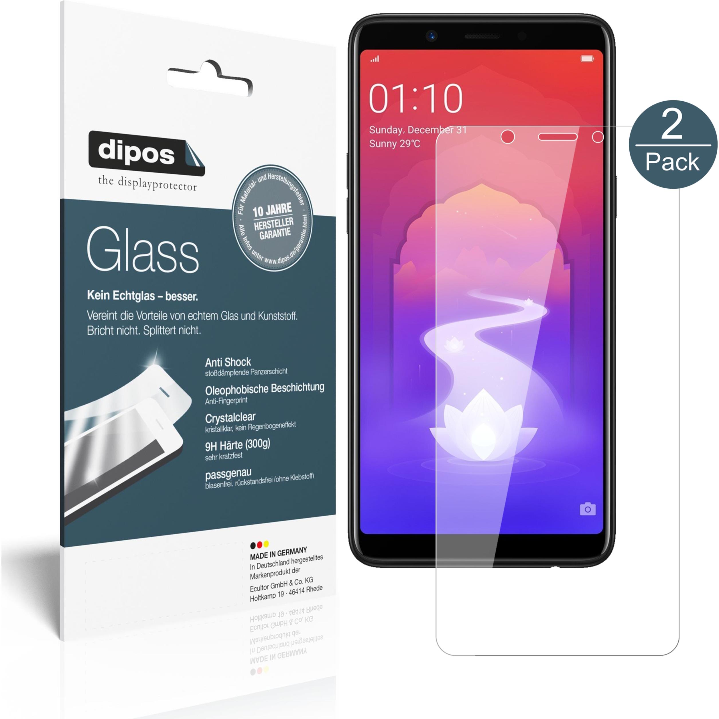 Dipos Displayschutz Anti-Shock (1 Stück, Oppo Realme 1), Smartphone Schutzfolie, Transparent