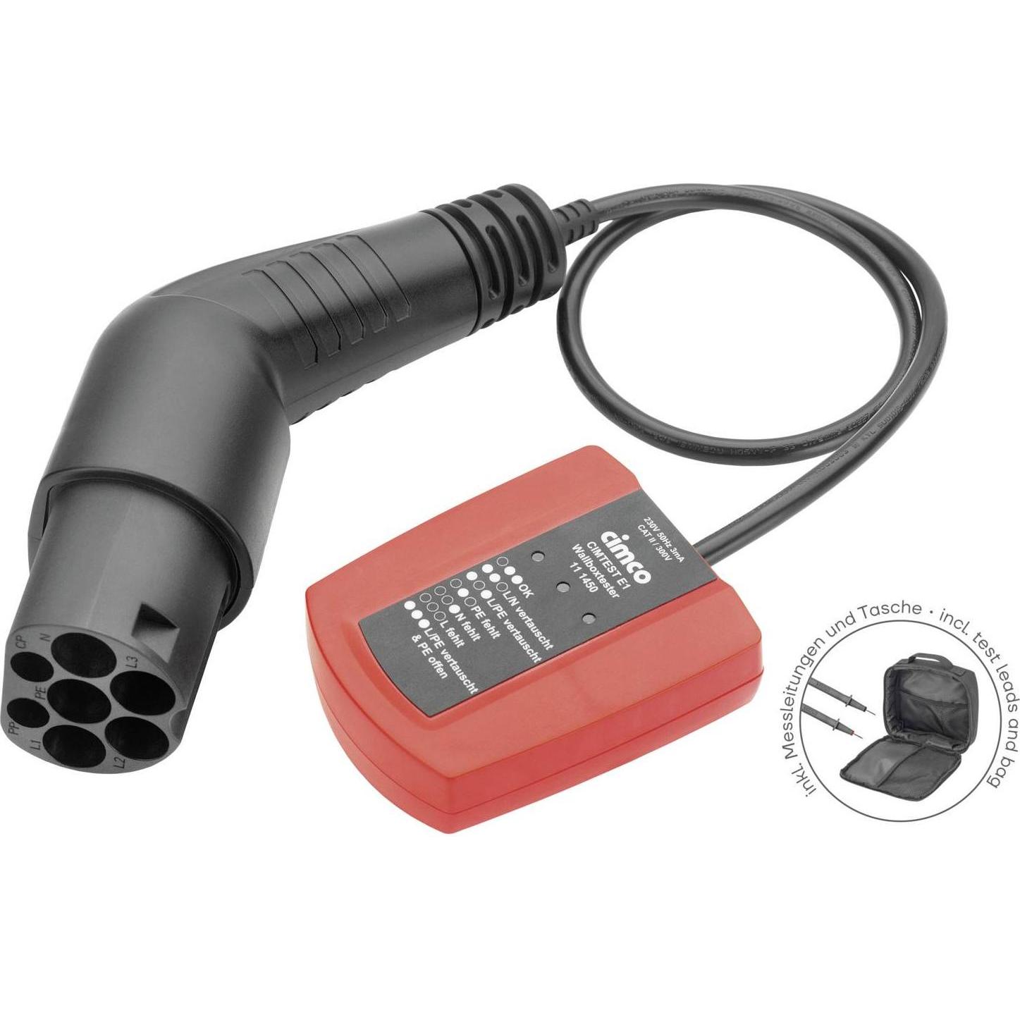 Cimco, Accessori per ricarica auto elettriche, Tester per casseforti a muro con borsa