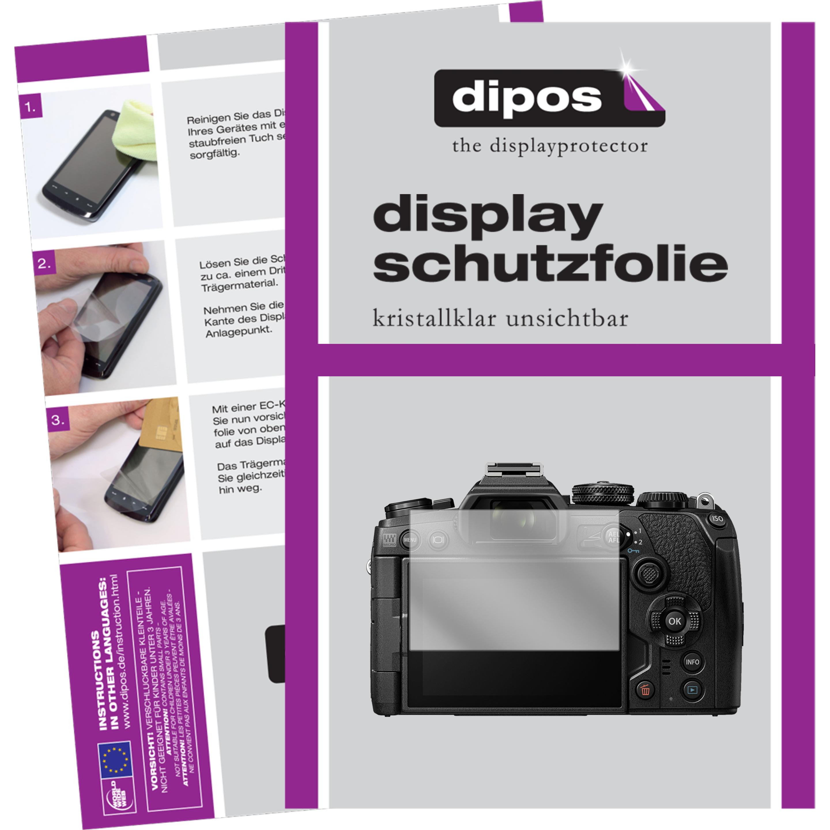 Dipos Displayschutzfolie Crystalclear (Displayschutz, OM-D E-M1 Mark III), Kameraschutz, Transparent