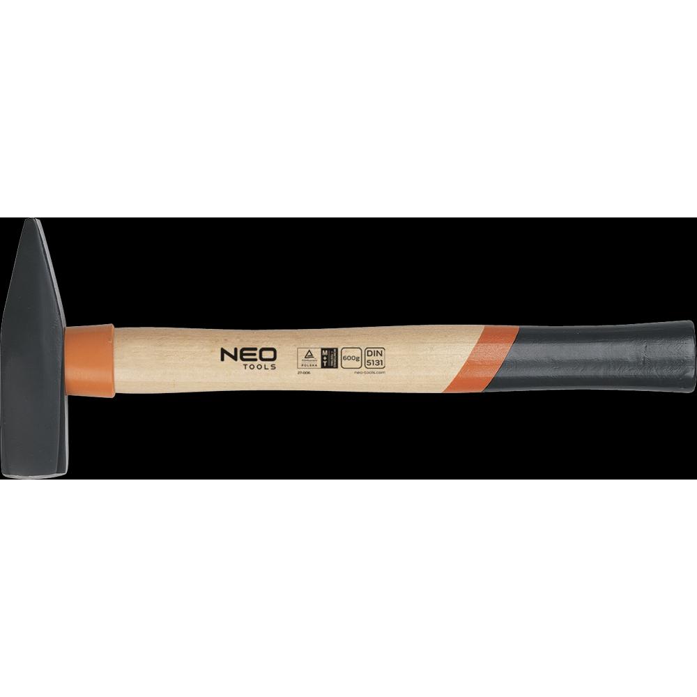 TOP, Hammer, Schlosserhammer, Holzstiel 800g 345mm (25-018) (800 g)