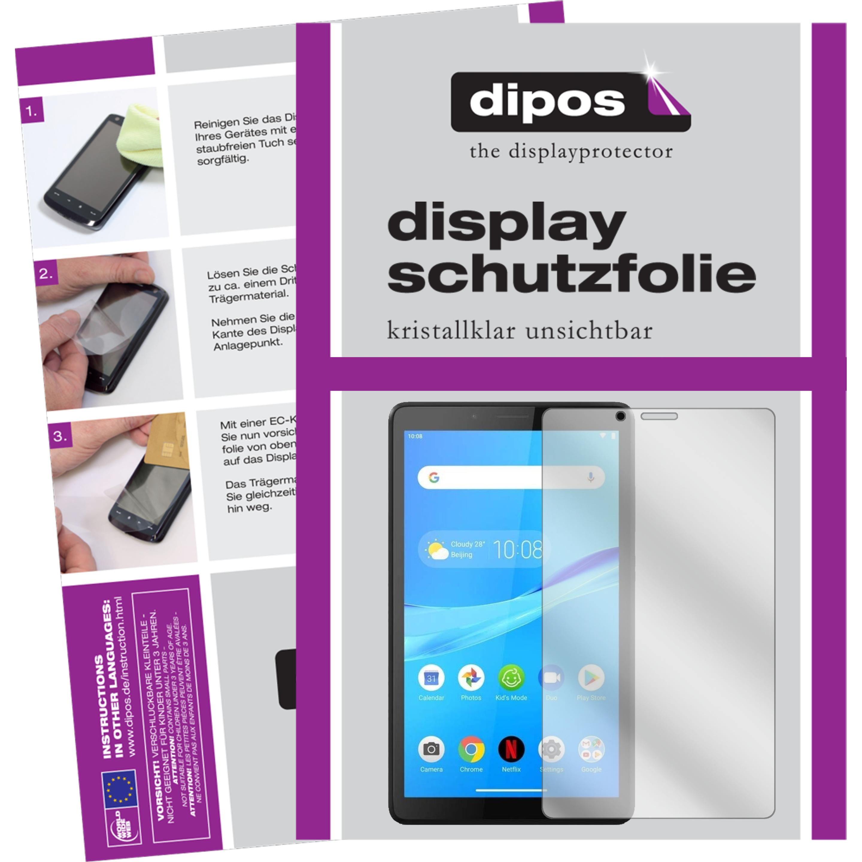 Dipos Displayschutzfolie Crystalclear (1 Stück, Lenovo Tab M7), Tablet Schutzfolie