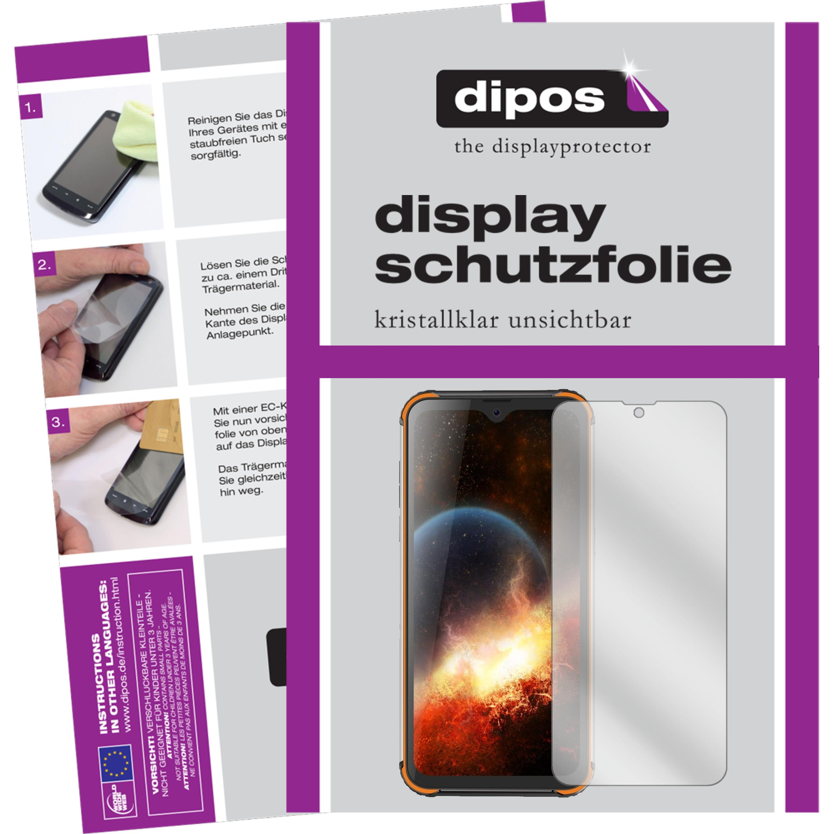 Dipos Displayschutzfolie Crystalclear (2 Stück, Blackview BV9800), Smartphone Schutzfolie, Transparent