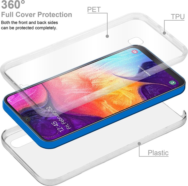 Produktbild Cadorabo TPU 360 Grad Case Cover (Samsung Galaxy A50s, Samsung Galaxy A30s)