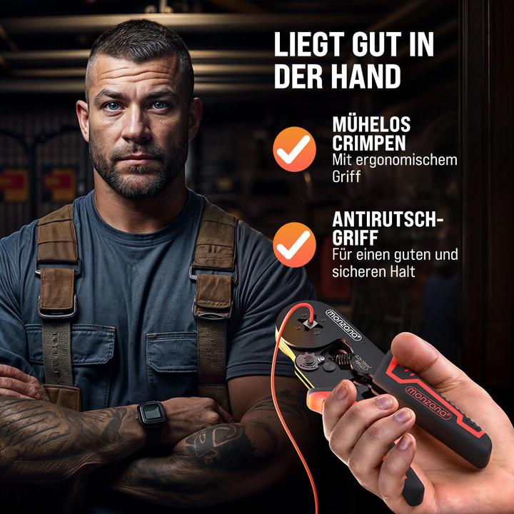 Produktbild Monzana Crimpzange + Aderendhülsen Set (55 mm)