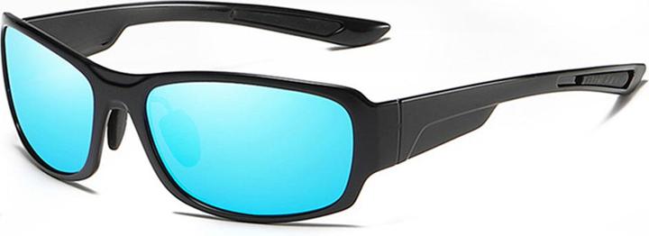 Actual product image Techsuit - Sunglasses Polarised TR90 (MM108) - UV Protection - Bright Black / Ice Blue