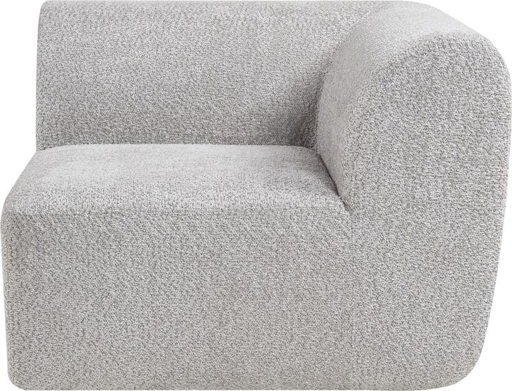 Actual product image En.Casa Sofa-Modul Hurvas Eckelement Bouclé Grau (Corner sofa)