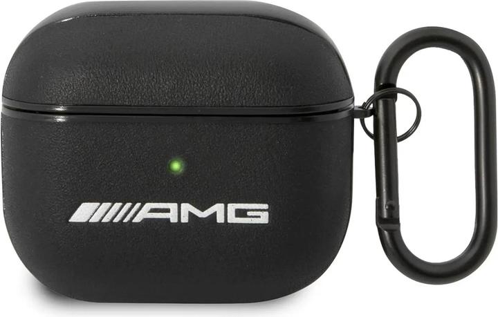 Actual product image Mercedes AMG Leather Logo - CASE 3 AirPods (Black)