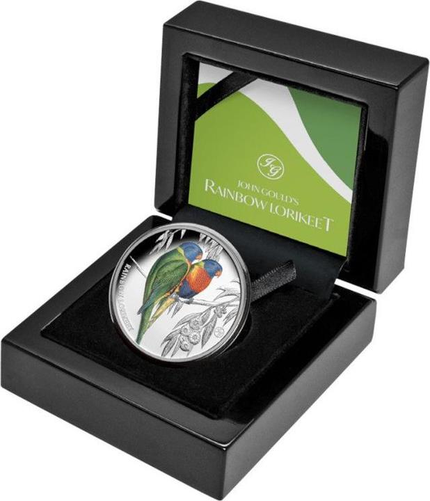 Actual product image Philoro Silber Rainbow Lorikeet 1 oz PP - 2024 (999, 2024)