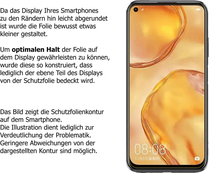 Immagine prodotto Dipos Pellicola Protettiva Antiriflesso (2 Pezzo/i, Huawei Nova 7i)