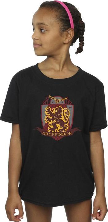Actual product image Girls Gryffindor Chest Badge Cotton T-Shirt (104)