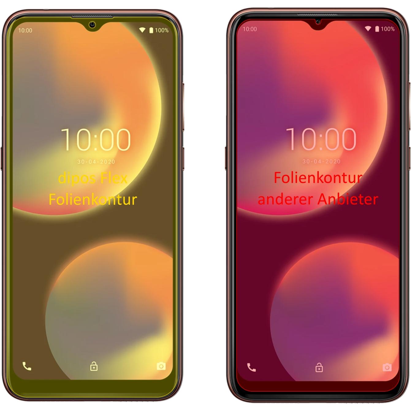 Thumbnail - Dipos Displayschutzfolie Full-Cover 3D (3 Stück, Wiko View 4), Smartphone Schutzfolie, Transparent