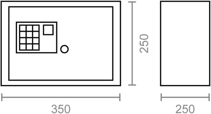 Actual product image Micel Electronic Fingerprint Security Safe