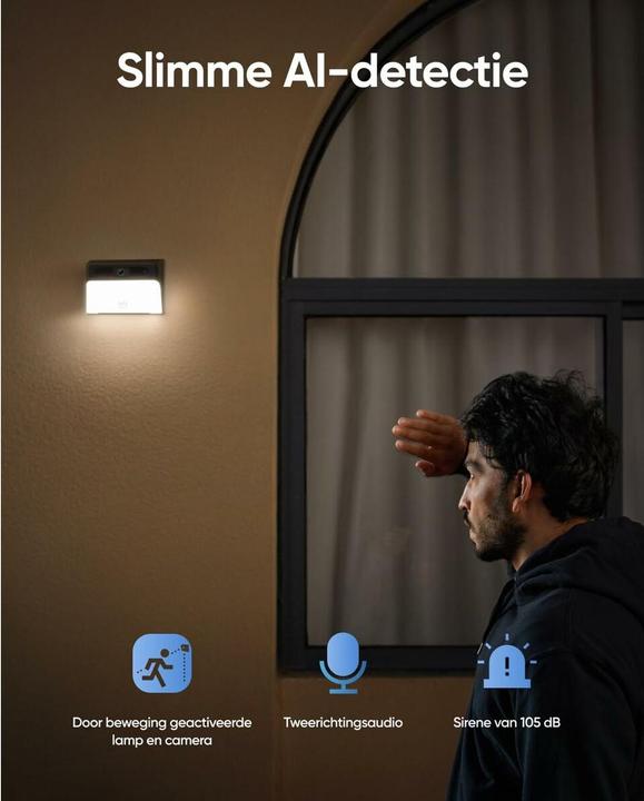Actual product image eufy Solar Wall Light Cam S120 (2304 x 1296 Pixels)