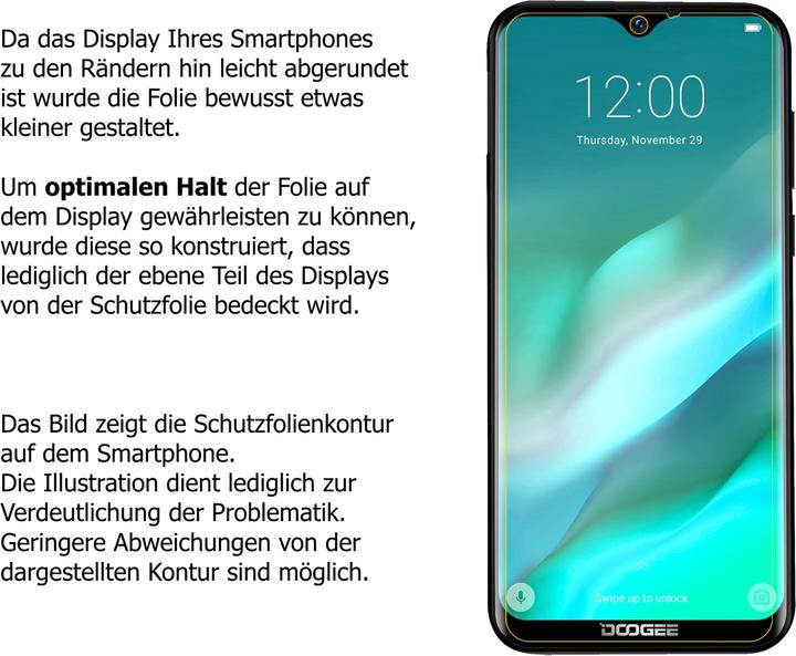 Produktbild Dipos Displayschutz Anti-Shock (1 Stk., Doogee X90L)