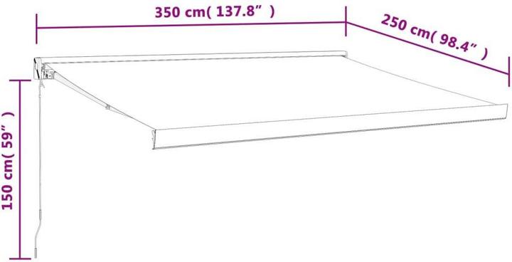 Produktbild vidaXL Markise (2.50 m)